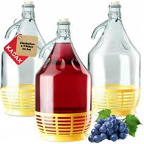 Buteliai vynui su kamščiu, 5 L, 3 vnt.