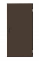Techninės plieninės išorinės durys 80x200cm rudos spalvos