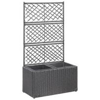 Lovelis su treliažu ir 2 vazonais 107 cm