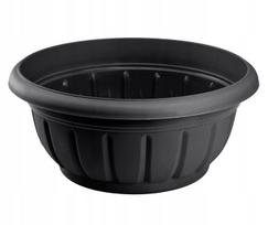 Kapinių dubuo Plastikinis gėlių vazonas gėlėms 38 cm Antracitas