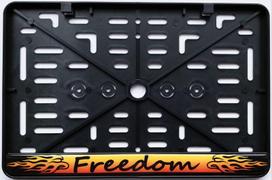 Motociklo valstybinio numerio rėmelis Freedom Virbantė 150 x 250 mm, 1 vnt.