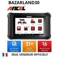 BAZARLAND30.ANCEL MT700 OBD2 skeneris motociklams, pilnas diagnostikos įrankis, alyvos atstatymas, ABS ištuštinimas, ECU.