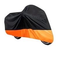 Motociklo uždangalas , juodas/oranžinis, 1 vnt.