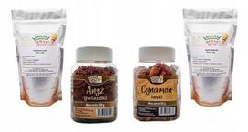 Prieskonių rinkinys Royal Brand: žvaigždinis anyžius 220 g + cinamono lazdelės 220 g, Rinkinys: žvaigždinis anyžius 220 g ir cinamono lazdelės 220 g