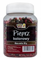 Pipirų mišinys Royal Brand, 60 g, COLOUR PURE 60g NATURAL PREMIUM 4 PIESTERS daugkartinio naudojimo stiklainyje