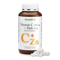 HERBAFIT vit. C 1000 mg + cinkas, 180 tablečių