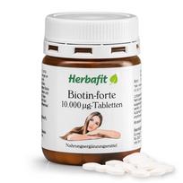 HERBAFIT biotin-forte 10 000 µg, 180 tablečių