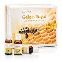SANCT BERNHARD bičių pienelis + žiedadulkės + vit. E, 30 buteliukų po 20 ml