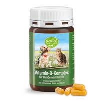 tierlieb B grupės vitaminų kompleksas šunims ir katėms, 120 kapsulių