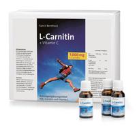 SANCT BERNHARD L-karnitinas 1000 + vit. C, 30 buteliukų po 20 ml
