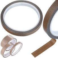 Izoliacinė juosta Rosfix 0,18mm – Atspari karščiui iki 300°C, Stiklo pluoštas, Plotis 10mm, Ilgis 10m