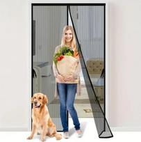 Tinklelis nuo uodų ir vabzdžių durims 100x210 cm, juodos spalvos limited edition