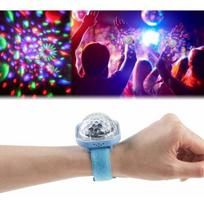 Lempos – ventiliatoriai, diskotekos šviesos apyrankė – mini LED spalvas keičiantis vakarėlio šviestuvas (mėlynas)