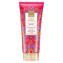 Valomasis pėdų šveitiklis su apelsinų ir cinamono aromatu bei vitaminu C Avon Foot Works winter 75 ml
