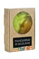 Kvapusis rankų darbo muilas ACappella Mandarinas ir Bazilikas, 90 g