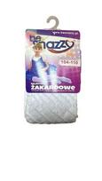 Žakardinės pėdkelnės mergaitėms BeSnazzy, baltos, 104/110 cm