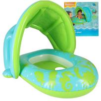 BESTWAY 34091 Pripučiamas pontonas su stogeliu žalias