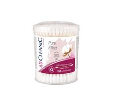 Ausų krapštukai Cleanic Pure Effect, popieriniu koteliu 100 vnt. plastikinė dėžutė