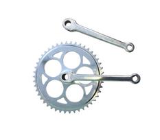 Priekinė žvaigždė 46T, 9.5 mm kaištis, 170 mm švaistiklis, skirtas 14.3 mm ašies pedalams
