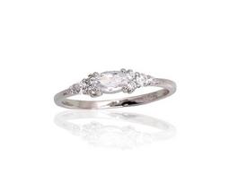 Sidabrinis žiedas Diamond Sky "Vienna" DS01G351, 17