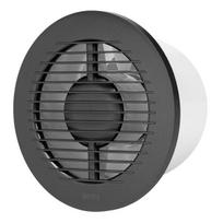 Elektrinis ventiliatorius Europlast E-Extra EA125A, Ø125mm su rutuliniu guoliu, antracitas