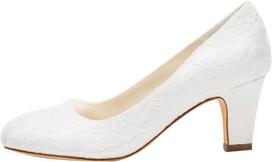 Aukštakulniai bateliai moterims Emily Bridal, balti