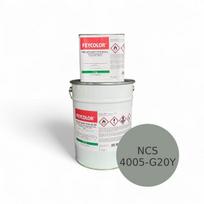 RELAFLOOR 1510. Skiedikliniai 2K epoksidiniai gruntiniai dažai, skirti betono grindų ir metalo konstrukcijų gruntavimui ir dažymui. Spalva pilka NCS S 4005-G20Y, 12 kg