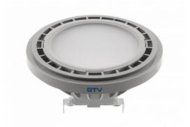 LED lemputė, AR111, 3000K, G53, 12,5 W, DC12V, 120°, 1100lm, pilka, LD-AR111WW13W120-15, GTV