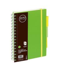 Bloknotas NOTOBOOK, Grand, A5, 100 lapų, langeliais, 80gsm, plastikinis viršelis, su spirale šone