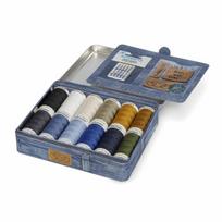 Siuvimo siūlų rinkinys džinsui metalinėje dėžutėje Gutermann 799782
