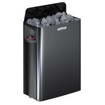Elektrinė pirties krosnelė Harvia Wall Black Steel SW80 8 kW su įmontuotu valdymo bloku