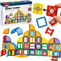 WOOPIE Magnetinių 3D statybinių kaladėlių rinkinys 100el.