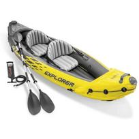 Pripučiama baidarė Intex Explorer K2, geltona