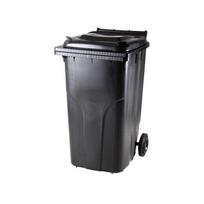 Šiukšlių konteineris 240 l, juodas