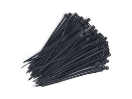 Kabelio kaklaraištis 3x100 mm, juodas, 100 vnt.
