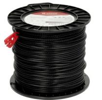 Žoliapjovės valas Ø 4,5 mm, 100 m kvadratinis, Nylsaw, juodas, Kramp