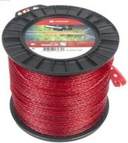 Žoliapjovės valas Ø 2,65 mm 360 m susuktas, tylus, raudonas Kramp
