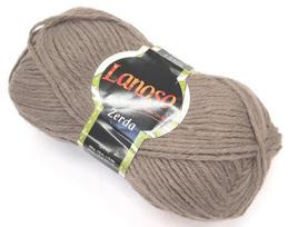 Mezgimo siūlai Lanoso Zerda 100g; spalva ruda 969