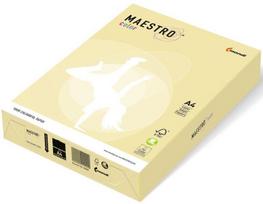 Spalvotas popierius Maestro Color, 80g/m2, A4, 500 lapų, šviesiai geltona/Yellow