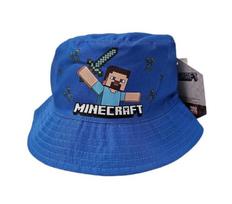 Minecraft kepurė vaikams, mėlyna, 52 сm