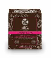 Anticeliulitinis šveitiklis kūnui su dumbliais ir druska Natura Siberica Sauna & Spa, 370 ml