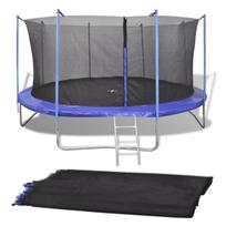 Аpsauginis tinklelis apvaliems batutams, 3,66 m, juodas, Juoda