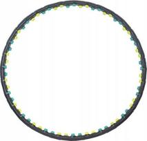 Masažuojantis gimnastikos lankas Jinpoli Charcoal Magnet Hoop (su magnetais)