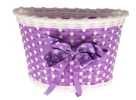 Krepšelis vaikiškam dviračiui, violetinis