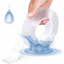 Dvipusė juosta Nano – Skaidri, Daugkartinio naudojimo, 5 m ilgis, 30 mm plotis, 1 mm storis