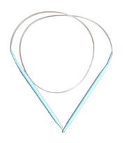 Metaliniai sujungti virbalai mezgimui su valu Perle Bella 80cm, 5.5 mm