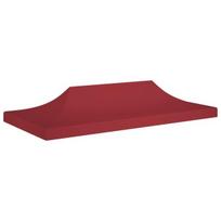 vidaXL Proginės palapinės stogas, tamsiai raudonas, 6x3m, 270 g/m²