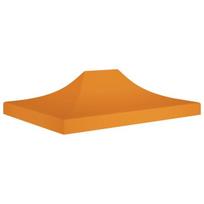 vidaXL Proginės palapinės stogas, oranžinės spalvos, 4x3m, 270 g/m²