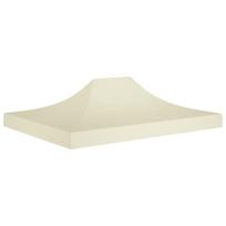 vidaXL Proginės palapinės stogas, kreminės spalvos, 4x3m, 270 g/m²