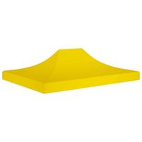 vidaXL Proginės palapinės stogas, geltonos spalvos, 4x3m, 270 g/m²